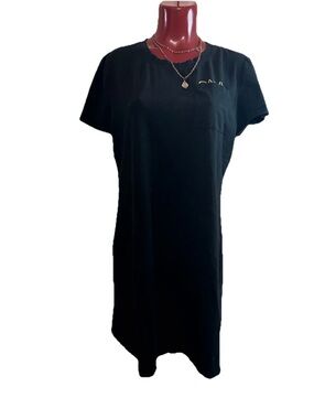 CALVIN KLEIN BLACK T-SHIRT STRETCH DRESS -JUNIORS- SIZE XL